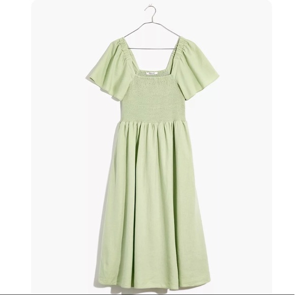 Madewell Lucie Smocked Midi Dress - Picture 2 of 4